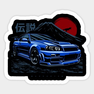 Blue legend Sticker